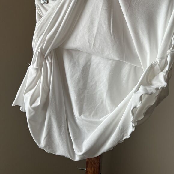 Peter Millar Women's Small White Convertible Swing Skort Ruffle Hem UPF 50 - Picture 2 of 10